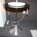  Beistelltisch 8153/VN Glas Lack schwarz