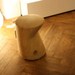 RIVA Hocker Fiord Ø35x43cm Zedernholz massiv