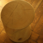 RIVA Hocker Fiord Ø35x43cm Zedernholz massiv