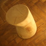 RIVA Hocker Fiord Ø35x43cm Zedernholz massiv