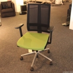 VÖLKLE Drehsessel 5060 Stoff schwarz/grün