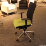 VÖLKLE Drehsessel 5060 Stoff schwarz/grün