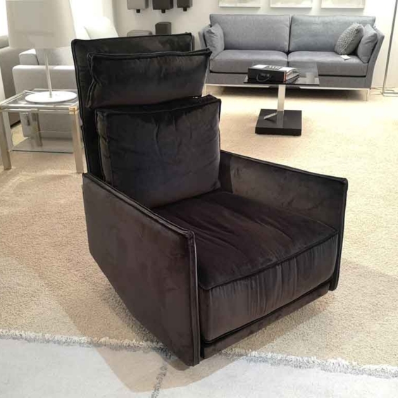 IP Design Sessel Cube Lounge Stoff anthrazit