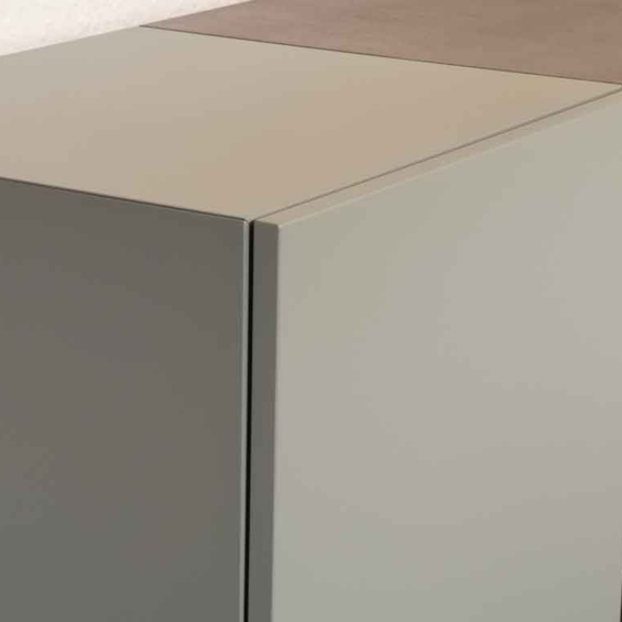 SILENIA Kommode Graphos Lack grau