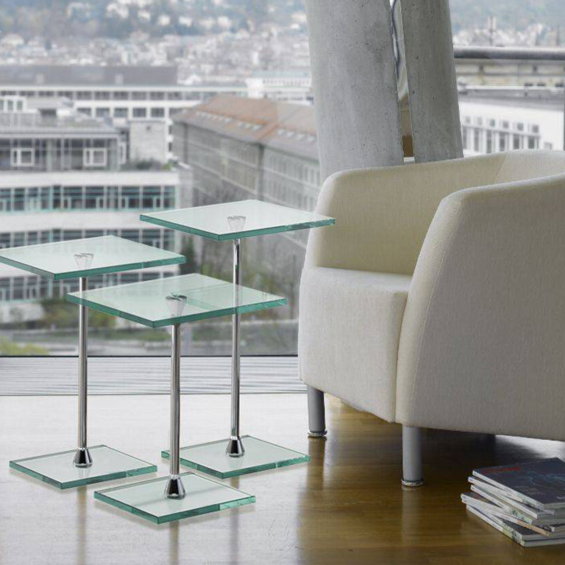 BACHER Beistelltisch Dondolo quadratisch 44cm hoch
