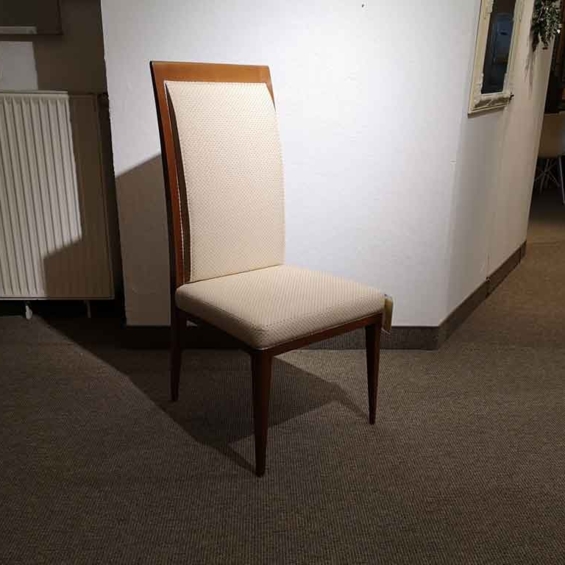 EBANART Stuhl ST077G Nussbaum kirschbaumfarbig M Stoff Toulon