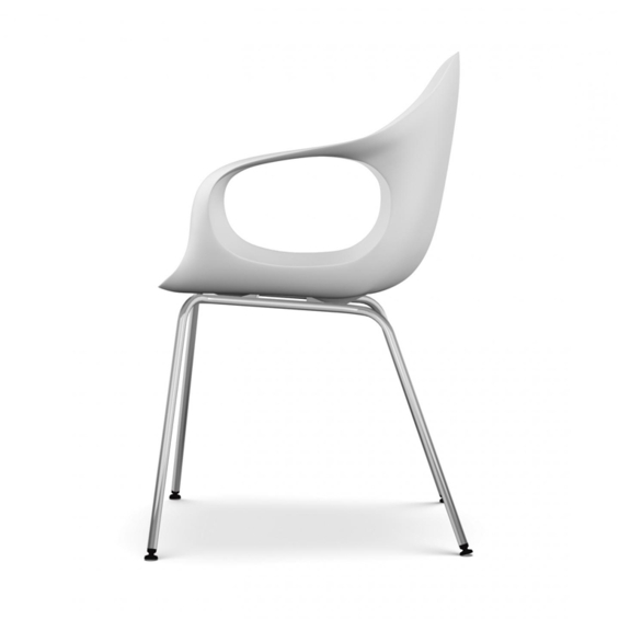 KRISTALIA Stuhl Elephant chair Sitzschale weiß Gestell chrom
