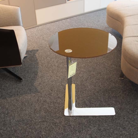 DREIECK Beistelltisch Fado glas braun