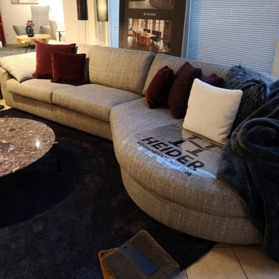 BIELEFELDER WERKSTÄTTEN Sofa Inspiration Stoff grau