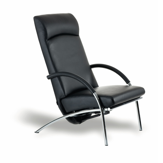 Relaxsessel Curve IP Design Leder schwarz oder anthrazit