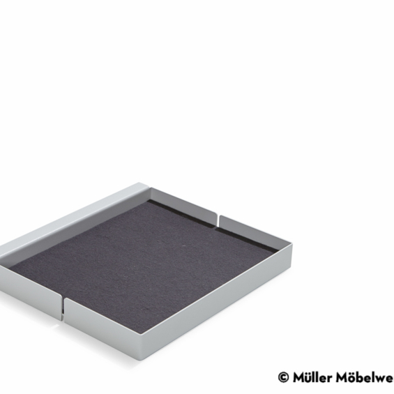 MÜLLER MÖBELWERKSTÄTTEN Ablage quadrat weiß zu Bett Flai
