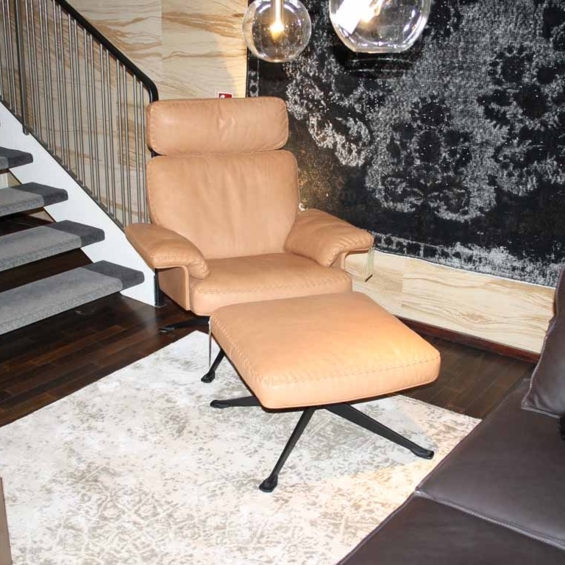 DE SEDE Sessel und Hocker DS-0031 Leder braun