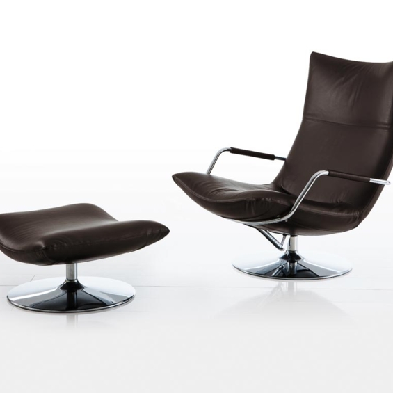 BRÜHL Sessel Gerard mit Hocker