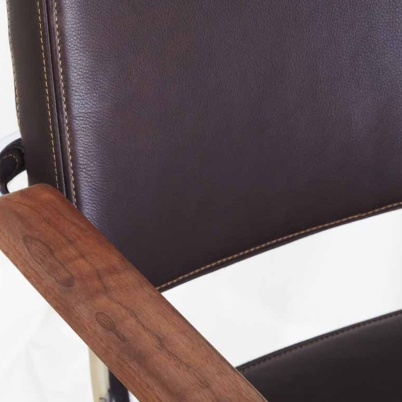 THONET Stuhl S64 PV Nussbaum/Leder