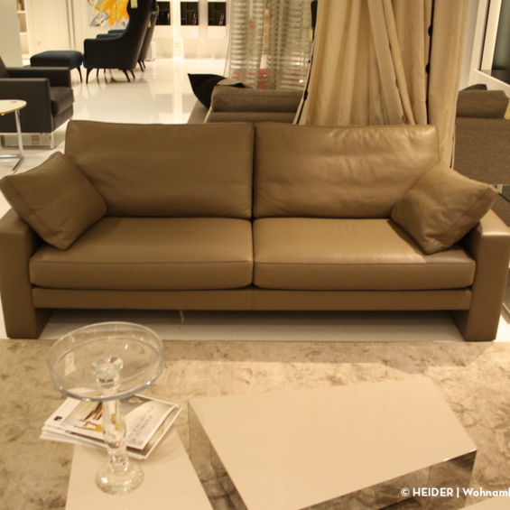 FSM Sofa Claro 2,5-sitzig Leder braun