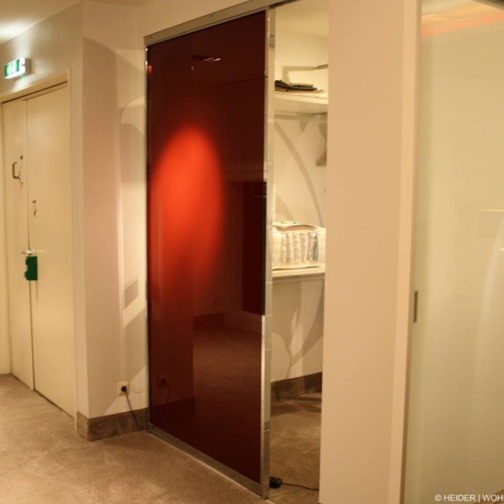 TRUEGGELMANN Schiebetürenanlage Sinus Glas rot