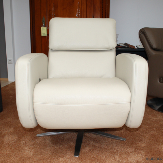 RHEINWERK Relaxsessel RW201 Leder beige