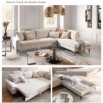 RHEINWERK Ecksofa (2-teilig) Como