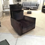 IP Design Sessel Cube Lounge Stoff anthrazit
