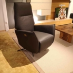 RHEINWERK Relaxsessel Leder grau