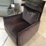 IP Design Sessel Cube Lounge Stoff anthrazit