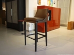 BIELEFELDER WERKSTÄTTEN Barhocker Saloni Leder braun