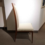 EBANART Stuhl ST077G Nussbaum kirschbaumfarbig M Stoff Toulon