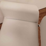 COR Armlehnstuhl Drehbar Fino** Leder weiß