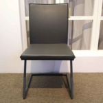 SCHOLTISSEK Stuhlgruppe (4 Stühle) Zett Leder grau