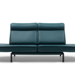 DE SEDE Sofa DS-450/02 Leder Living black Gestell schwarz