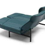 DE SEDE Sofa DS-450/02 Leder Living black Gestell schwarz