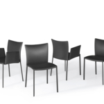 DRAENERT 2076 Stuhl Nobile Soft Hochlehner Leder schwarz