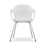 KRISTALIA Stuhl Elephant chair Sitzschale weiß Gestell chrom