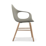 KRISTALIA Stuhl Elephant chair Sitzschale beige Gestell eiche