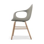 KRISTALIA Stuhl Elephant chair Sitzschale beige Gestell eiche