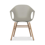 KRISTALIA Stuhl Elephant chair Sitzschale beige Gestell eiche