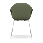KRISTALIA Stuhl Elephant chair Sitzschale grün Kufengestell chrom