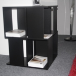 WK WOHNEN Regal WK 440 extro Lack schwarz