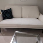 BIELEFELDER WERKSTÄTTEN  Sofa Grace Stoff weiss
