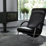 Relaxsessel Curve IP Design Leder schwarz oder anthrazit