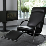 Relaxsessel Curve IP Design Leder schwarz oder anthrazit