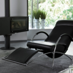 Relaxsessel Curve IP Design Leder schwarz oder anthrazit