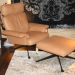 DE SEDE Sessel und Hocker DS-0031 Leder braun