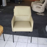 SCHOLTISSEK Armlehnstuhl Nolan ** Leder hell-taupe