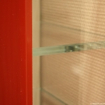 DREIECK CD-Regal Pile Glas rot