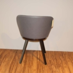 FREIFRAU Stuhlgruppe (2 Stühle) Romy Chair Leder/Stoff anthrazit