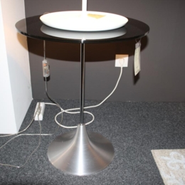 Beistelltisch 8153/VN Glas Lack schwarz