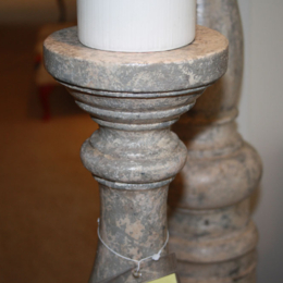 COLMORE Kerzenständer Holz 3 Stück