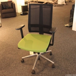 VÖLKLE Drehsessel 5060 Stoff schwarz/grün