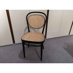 Thonet-THONET Stuhl Holz schwarz mit Rohrgeflecht natur-31